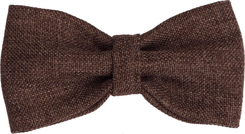 Bow tie from brown hessian fabric - judaica.city