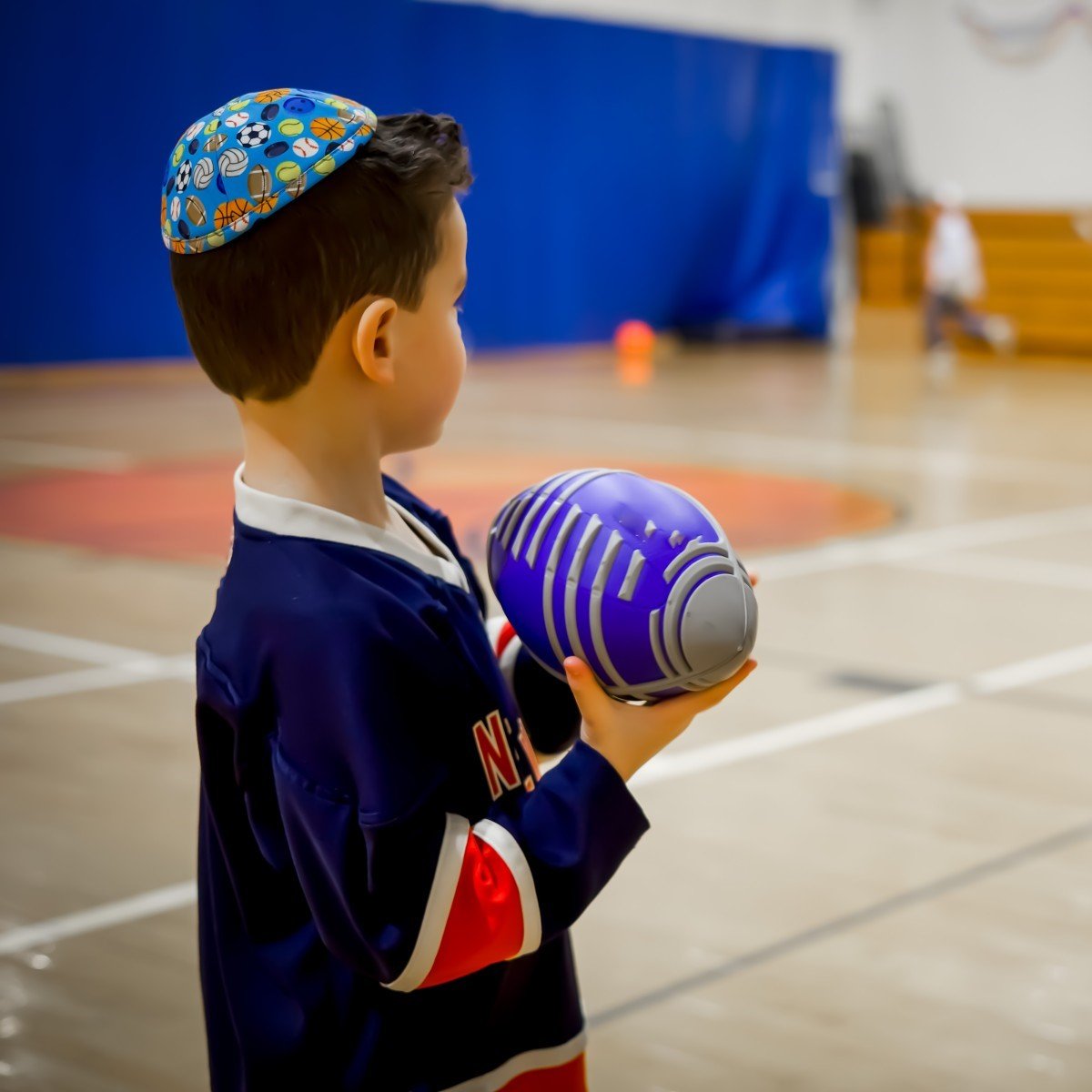 Kippah "Balls on a blue background" - judaica.city