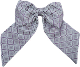 Light Lavender Rhombus Hair Bow - judaica.city