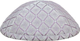 Light Lavender Rhombus Kippah - judaica.city